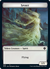 Bird // Spirit Double-Sided Token [Starter Commander Decks] | Tacoma Games