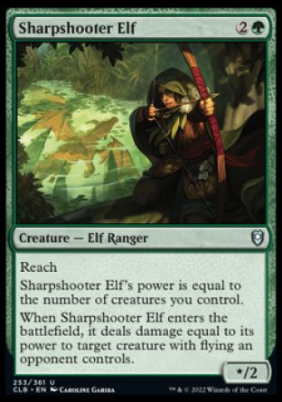 Sharpshooter Elf [Commander Legends: Battle for Baldur's Gate] | Tacoma Games