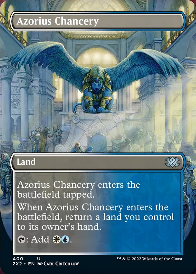 Azorius Chancery (Borderless Alternate Art) [Double Masters 2022] | Tacoma Games