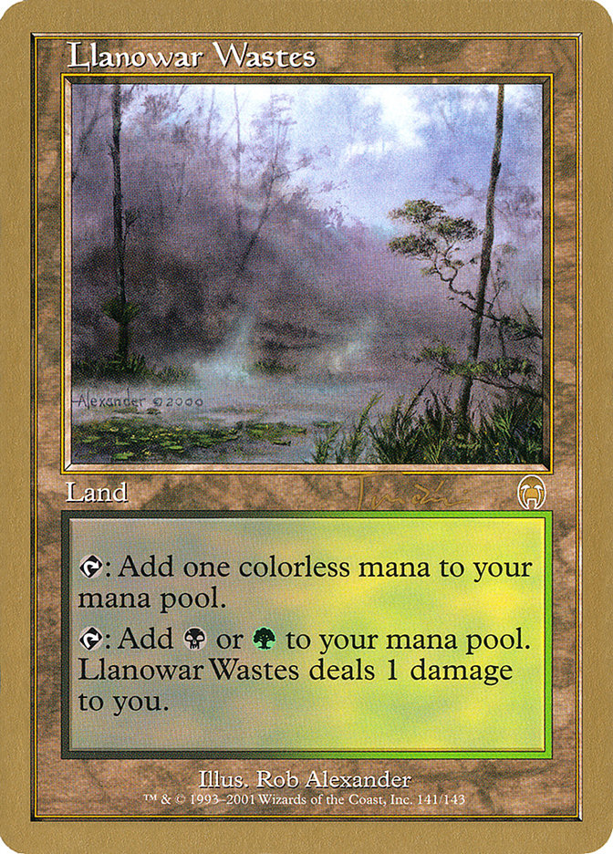 Llanowar Wastes (Jan Tomcani) [World Championship Decks 2001] | Tacoma Games