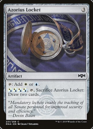 Azorius Locket [Ravnica Allegiance] | Tacoma Games