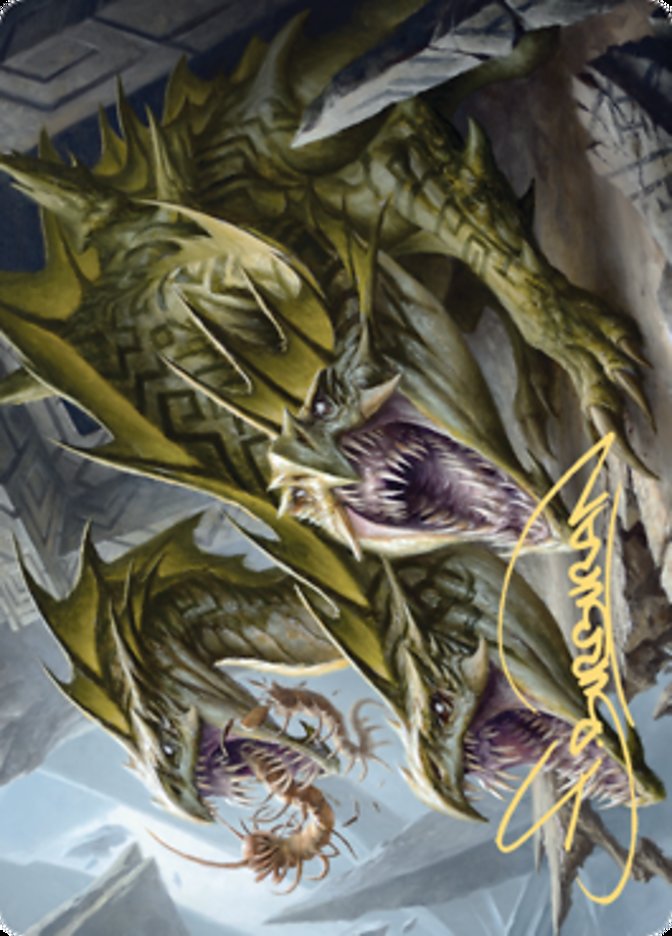 Grakmaw, Skyclave Ravager Art Card (Gold-Stamped Signature) [Zendikar Rising Art Series] | Tacoma Games