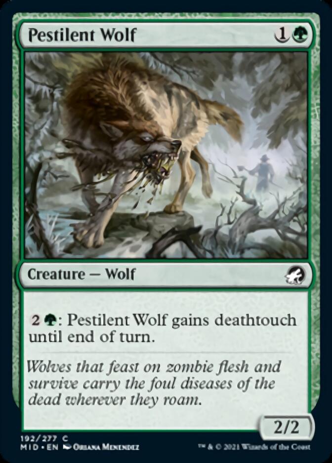 Pestilent Wolf [Innistrad: Midnight Hunt] | Tacoma Games