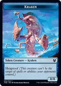 Kraken // Satyr Double-sided Token [Theros Beyond Death Tokens] | Tacoma Games