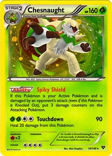 Chesnaught (Cosmos Holo) - 14/146 XY Base Set (14) [Blister Exclusives] | Tacoma Games