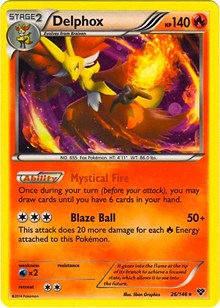 Delphox (Cosmos Holo) - 26/146 XY Base Set (26) [Blister Exclusives] | Tacoma Games