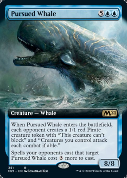 Pursued Whale (Extended Art) [Core Set 2021] | Tacoma Games