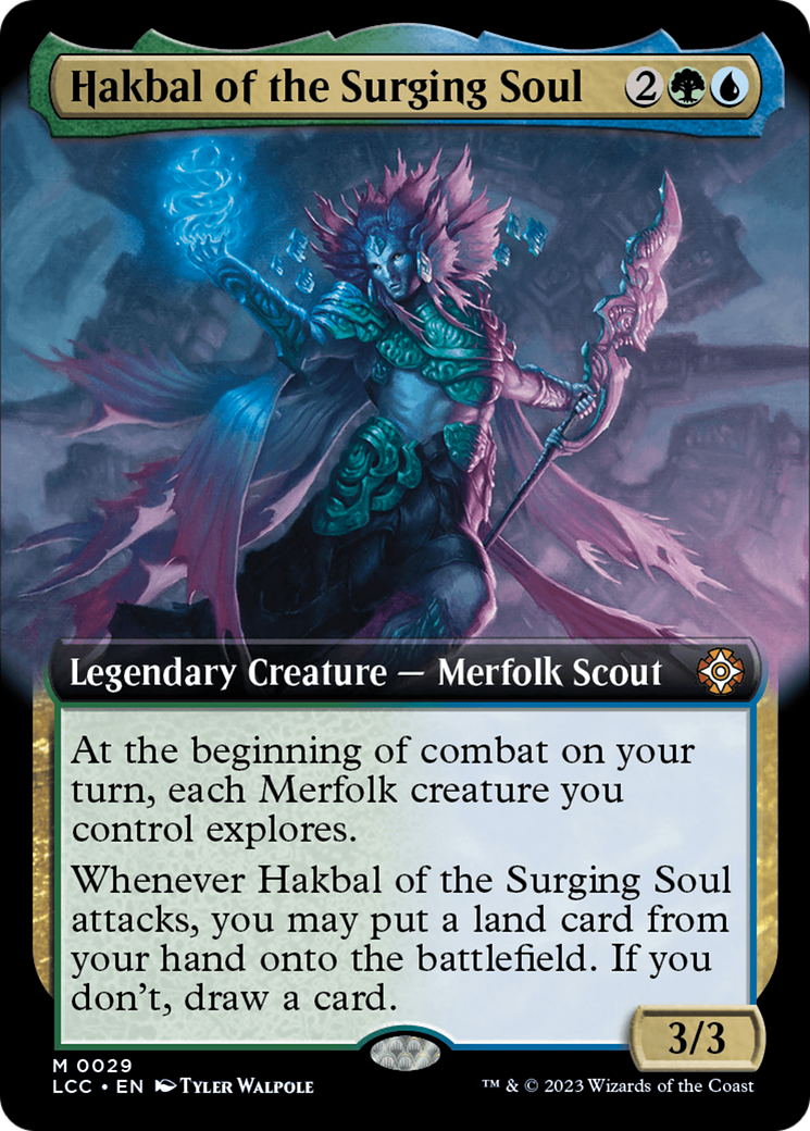 Hakbal of the Surging Soul (Extended Art) [The Lost Caverns of Ixalan Commander] | Tacoma Games