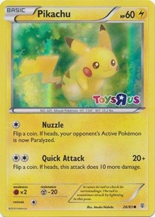 Pikachu (Toys R Us Promo) (26) [Miscellaneous Cards & Products] | Tacoma Games