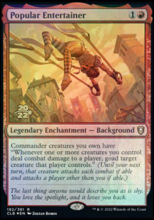 Popular Entertainer [Commander Legends: Battle for Baldur's Gate Prerelease Promos] | Tacoma Games