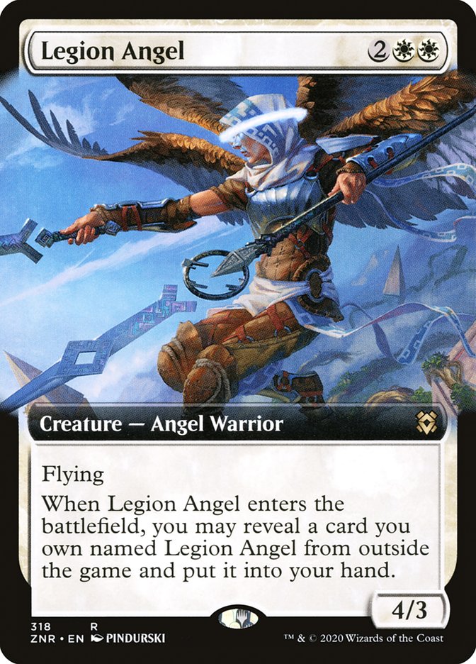 Legion Angel (Extended Art) [Zendikar Rising] | Tacoma Games