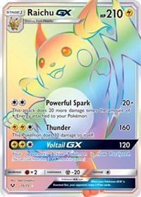 Raichu GX (Secret) (75) [Shining Legends] | Tacoma Games