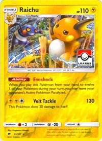 Raichu - 41/147 (League Promo) [4th Place] (41) [League & Championship Cards] | Tacoma Games