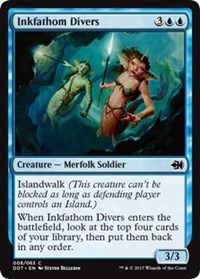 Inkfathom Divers [Duel Decks: Merfolk vs. Goblins] | Tacoma Games