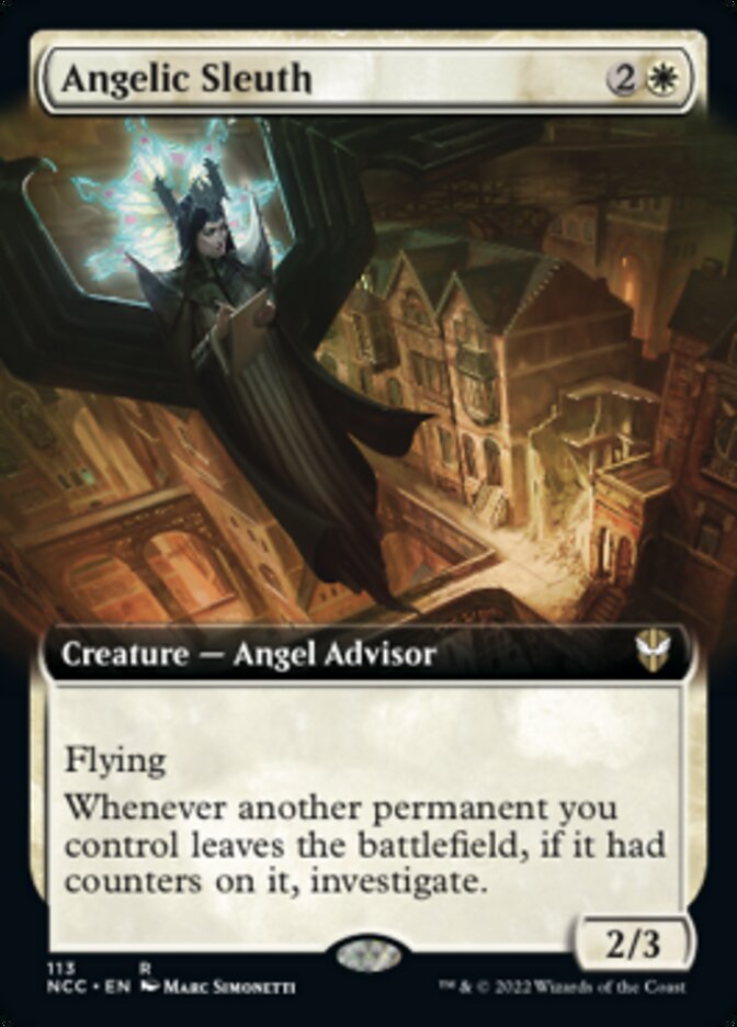 Angelic Sleuth (Extended Art) [Streets of New Capenna Commander] | Tacoma Games
