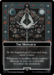 The Monarch // Treasure Double-Sided Token [The Lord of the Rings: Tales of Middle-Earth Commander Tokens] | Tacoma Games