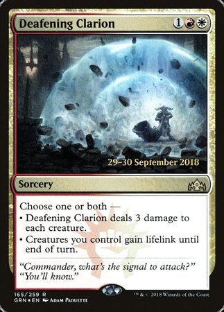Deafening Clarion [Guilds of Ravnica Promos] | Tacoma Games