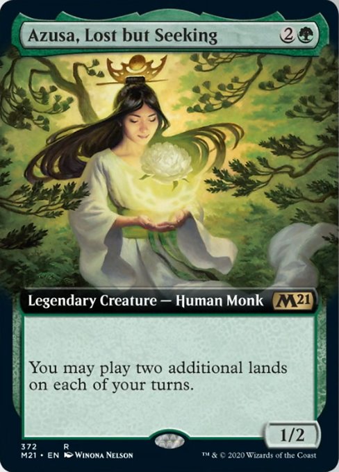 Azusa, Lost but Seeking (Extended Art) [Core Set 2021] | Tacoma Games