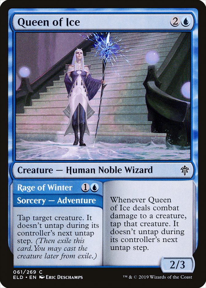 Queen of Ice // Rage of Winter [Throne of Eldraine] | Tacoma Games