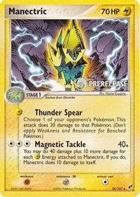 Manectric (EX Deoxys) (Prerelease Promo) (38) [Nintendo Promos] | Tacoma Games