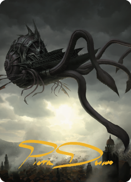 Nautiloid Ship Art Card (Gold-Stamped Signature) [Commander Legends: Battle for Baldur's Gate Art Series] | Tacoma Games