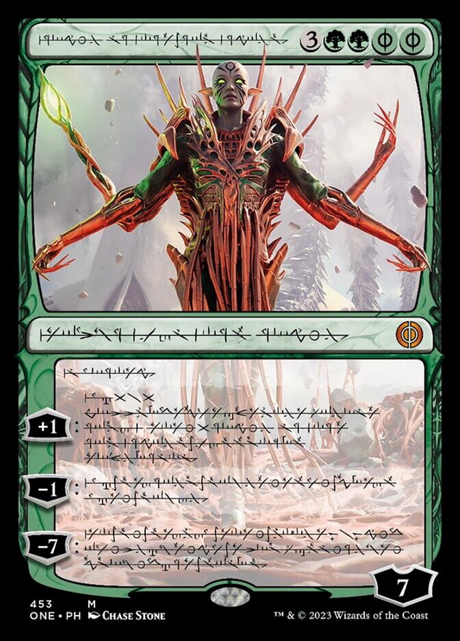 Nissa, Ascended Animist (Phyrexian Step-and-Compleat Foil) [Phyrexia: All Will Be One] | Tacoma Games