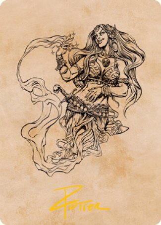 Djinni Windseer (Showcase) Art Card (Gold-Stamped Signature) [Dungeons & Dragons: Adventures in the Forgotten Realms Art Series] | Tacoma Games