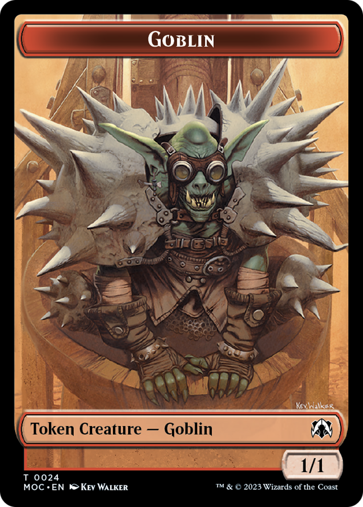 Goblin // Eldrazi Double-Sided Token [March of the Machine Commander Tokens] | Tacoma Games