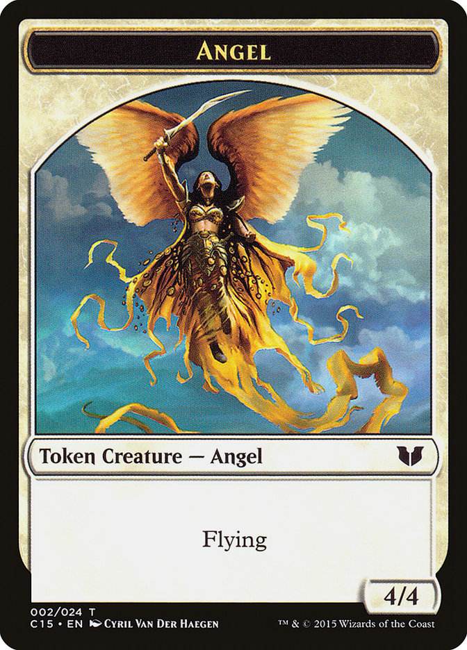 Spirit (022) // Angel Double-Sided Token [Commander 2015 Tokens] | Tacoma Games