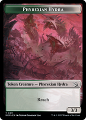 Monk // Phyrexian Hydra (11) Double-Sided Token [March of the Machine Tokens] | Tacoma Games