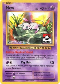 Mew - 53/108 (League Promo) [2nd Place] (53) [League & Championship Cards] | Tacoma Games