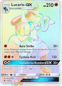 Lucario GX (Secret) (135) [SM - Forbidden Light] | Tacoma Games