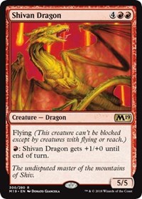 Shivan Dragon [Core Set 2019] | Tacoma Games