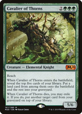 Cavalier of Thorns [Core Set 2020 Promos] | Tacoma Games