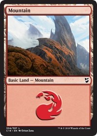 Mountain (304) [Commander 2018] | Tacoma Games