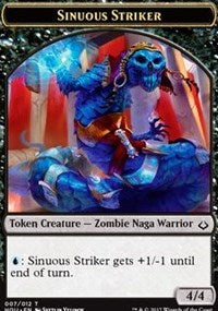 Sinuous Striker // Zombie Double-sided Token [Hour of Devastation Tokens] | Tacoma Games