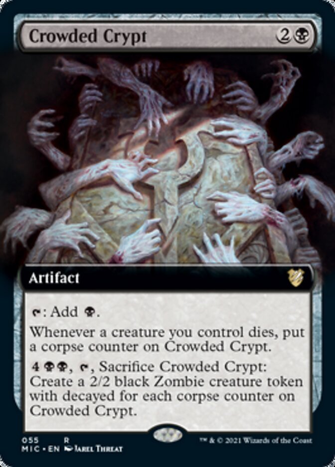 Crowded Crypt (Extended) [Innistrad: Midnight Hunt Commander] | Tacoma Games