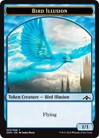 Bird Illusion Token [Guilds of Ravnica Tokens] | Tacoma Games