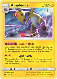 Ampharos (SM Lost Thunder) (78) [Deck Exclusives] | Tacoma Games