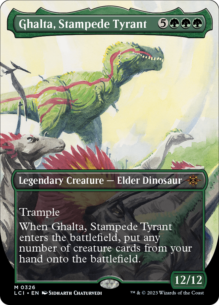 Ghalta, Stampede Tyrant (Borderless) [The Lost Caverns of Ixalan] | Tacoma Games