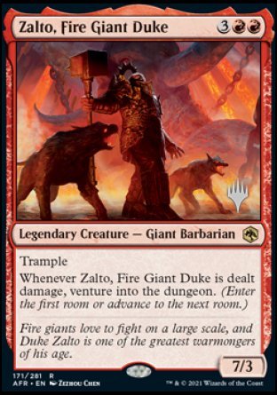 Zalto, Fire Giant Duke (Promo Pack) [Dungeons & Dragons: Adventures in the Forgotten Realms Promos] | Tacoma Games