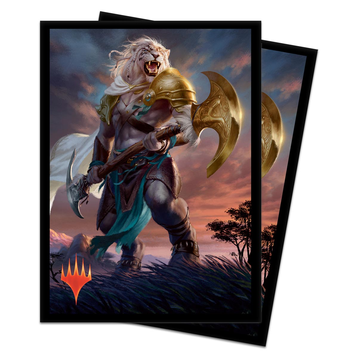 Magic: The Gathering M20 Ajani, Strength of The Pride Deck Protector Sleeves (100 ct.) | Tacoma Games