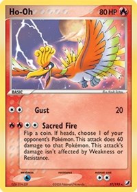 Ho-Oh (EX Unseen Forces) (Cosmos Holo) (27) [Deck Exclusives] | Tacoma Games