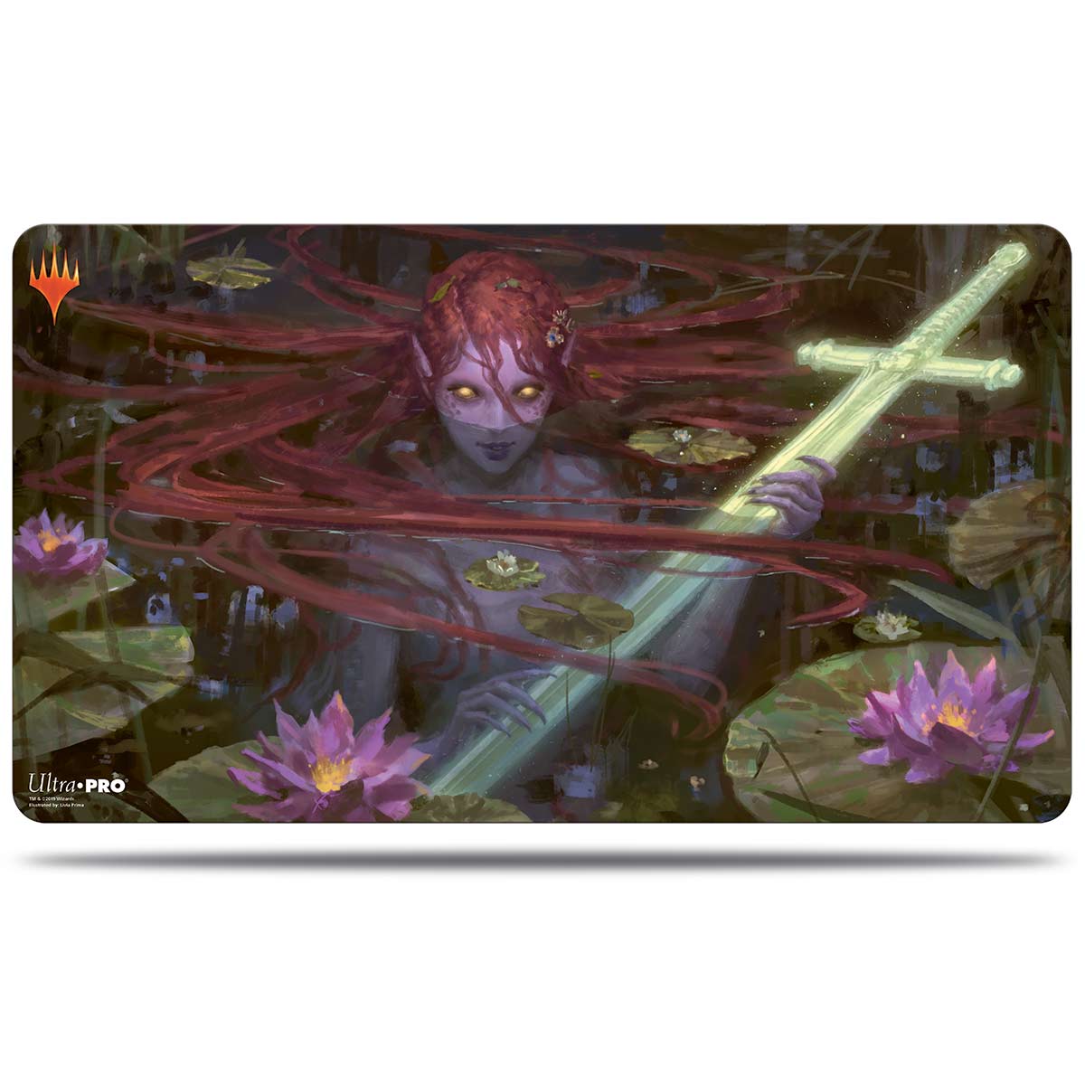 Throne of Eldraine Emry, Lurker of the Loch Playmat for Magic: The Gathering | Tacoma Games