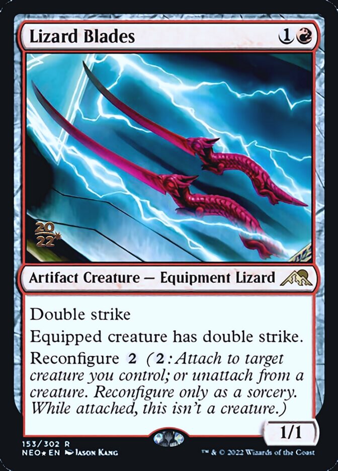 Lizard Blades [Kamigawa: Neon Dynasty Prerelease Promos] | Tacoma Games