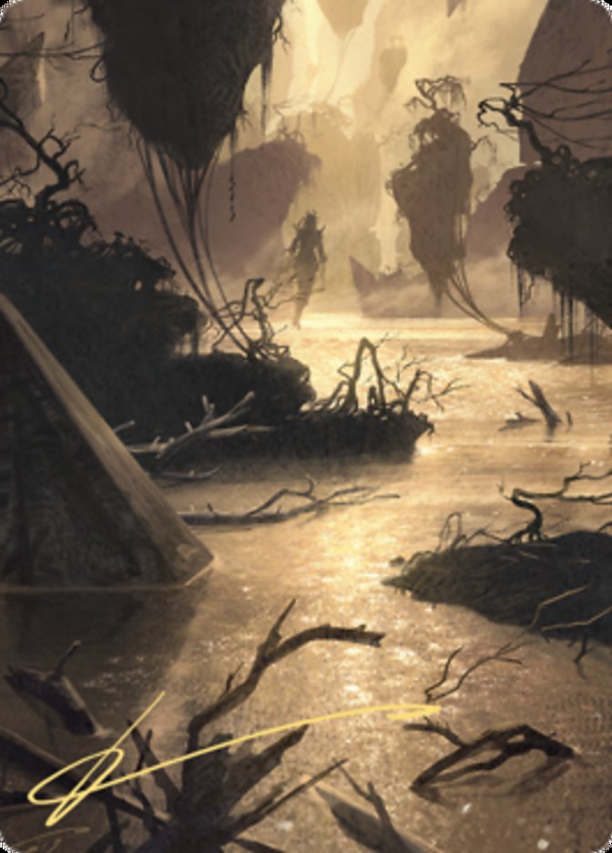 Murkwater Pathway Art Card (Gold-Stamped Signature) [Zendikar Rising Art Series] | Tacoma Games