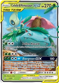 Celebi & Venusaur GX (1) [SM - Team Up] | Tacoma Games