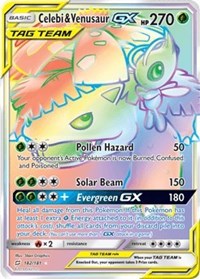 Celebi & Venusaur GX (Secret) (182) [SM - Team Up] | Tacoma Games