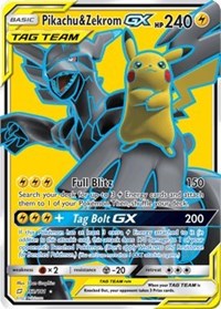 Pikachu & Zekrom GX (Full Art) (162) [SM - Team Up] | Tacoma Games