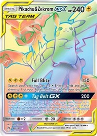 Pikachu & Zekrom GX (Secret) (184) [SM - Team Up] | Tacoma Games